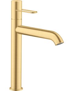 hansgrohe Axor Uno Wash basin mixer 38032250 projection 201mm, non-closable waste set, with loop handle, brushed gold optic
