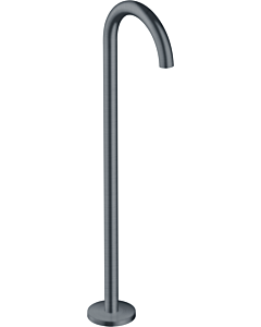 hansgrohe Axor Uno Finishing set 38412340 Bath spout floor-standing, curved, projection 226mm, brushed black chrome