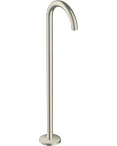 Axor Uno Wanneneinlauf 38412820 Brushed Nickel, bodenstehend, gebogen