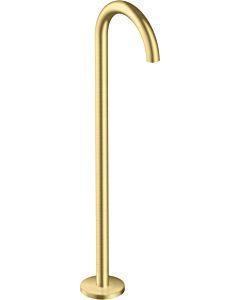 hansgrohe Axor Uno Finishing set 38412950 Bath spout floor-standing, curved, projection 226mm, brushed brass