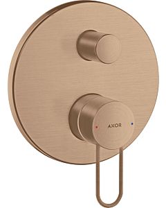 hansgrohe Axor Uno Finishing set 38428310 Concealed bath mixer, with loop handle, with integrated safety combination, brushed red gold