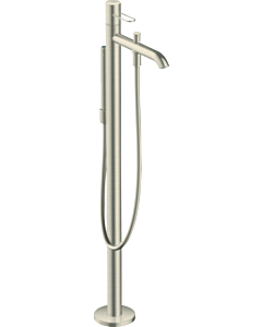 Axor Uno Wannenarmatur 38442820 Brushed Nickel, bodenstehend, mit Bügelgriff