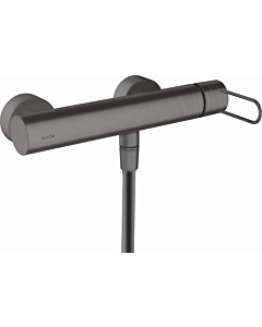 hansgrohe Axor Uno mitigeur de douche 38621340 apparent, avec poignée en arc, chrome noir brossé