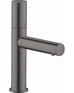 hansgrohe Axor Uno Waschtischarmatur 45002340 Ausladung 123mm, mit Zerogriff, unverschließbare Ablaufgarnitur, brushed black chrome