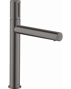 hansgrohe Axor Uno wash basin mixer 45013340 projection 198mm, non-closable waste set, brushed black chrome