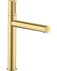 hansgrohe Axor Uno Wash basin mixer 45013950 projection 198mm, non-closable waste fitting, brushed brass