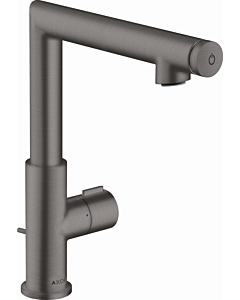 hansgrohe Axor Uno Wash basin mixer 45016340 projection 160mm, with pop-up waste set, brushed black chrome