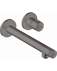 hansgrohe Axor Uno Fertigmontageset 45113340 Unterputz-Waschtischarmatur, mit Ausladung 221mm, brushed black chrome
