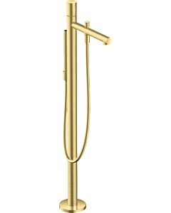 hansgrohe Axor Uno set prêt à monter 45416950 mitigeur bain-marie, sur pied, avec poignée zéro, laiton brossé