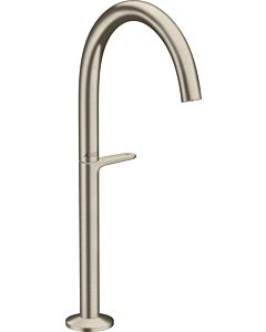 hansgrohe Axor One mitigeur lavabo 48030820 saillie 165mm, pour vasque à poser, avec push-open garniture de vidange , nickel brossé