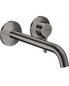 hansgrohe Axor One set de montage final 48120330 raccord à encastrer, avec poignée à levier et bec 220mm, chrome noir poli
