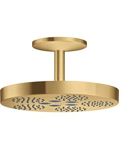 hansgrohe Axor One Kopfbrause 48493250 mit Deckenanschluss, 1jet, brushed gold optic