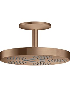 hansgrohe Axor One douche de tête 48493310 avec raccordement au plafond, 1jet, or rouge brossé