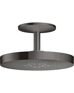 hansgrohe Axor One Head shower 48494340 with ceiling connection, 2jet, brushed black chrome