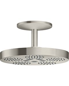 hansgrohe Axor One Kopfbrause 48494800 mit Deckenanschluss, 2jet, Edelstahl-Optik