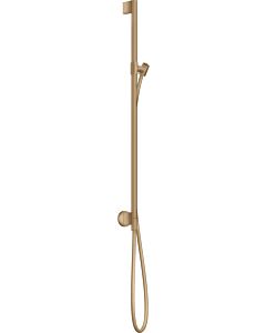 hansgrohe Axor One shower rail 48792140 with wall connection, shower hose 1600mm, brushed bronze
