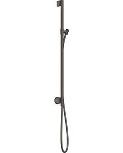 hansgrohe Axor One shower rail 48792340 with wall connection, shower hose 1600mm, brushed black chrome