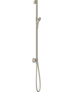 hansgrohe Axor One barre de douche 48792820 avec raccordement mural, flexible de douche 1600mm, nickel brossé