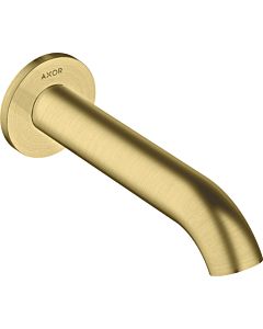hansgrohe Axor Uno Wanneneinlauf 38411950 Ausladung 178mm, gebogen, mit Rosette, Wandmontage, brushed brass