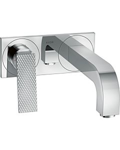 Axor Citterio hansgrohe 39171000 caché mitigeur lavabo , bec 220mm et plaque, avec poignée à levier, taille diamant, chromé