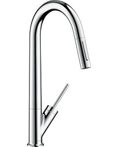 hansgrohe Axor Starck Küchenarmatur 10821000 mit Ausziehbrause, chrom