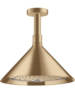 hansgrohe Axor overhead shower 26022140 with ceiling connection, brushed bronze