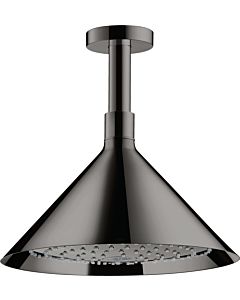 hansgrohe Douche de tête Axor 26022330 avec raccordement au plafond, chrome noir poli