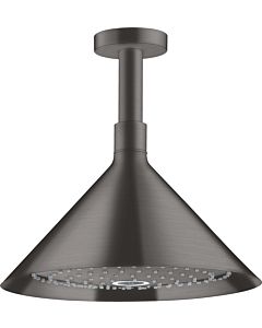 hansgrohe Axor douche de tête 26022340 avec raccordement au plafond, chrome noir brossé