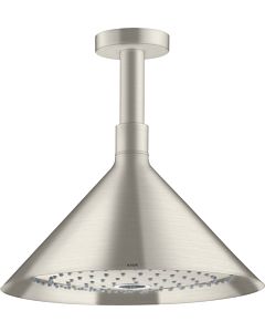 hansgrohe Douche de tête Axor 26022800 avec raccordement au plafond, optique en acier inoxydable