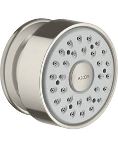 hansgrohe Axor Seitenbrause 28464800 runde Rosette, schwenkbar, 1jet, Edelstahl-Optik