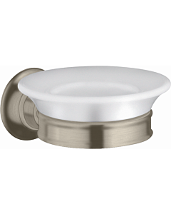 hansgrohe Seifenschale Axor Montreux 42033820 Keramik, Halter Metall, brushed nickel