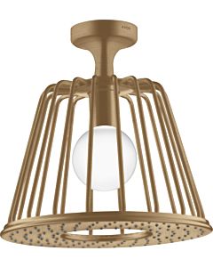 douche de tête hansgrohe Axor LampShower 26032140 avec raccordement au plafond, bronze brossé