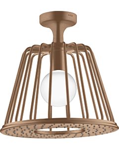 hansgrohe Axor LampShower Kopfbrause 26032310 mit Deckenanschluss, brushed red gold