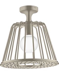 douche de tête hansgrohe Axor LampShower 26032820 avec raccordement au plafond, nickel brossé