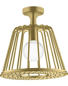 douche de tête hansgrohe Axor LampShower 26032950 avec raccordement au plafond, laiton brossé