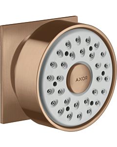 hansgrohe Axor Seitenbrause 28469310 eckige Rosette, schwenkbar, 1jet, brushed red gold