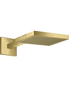 hansgrohe Axor Starck douche de tête 10925950 avec bras de douche, montage mural, 240x240mm, 1jet, laiton brossé