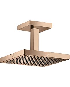 hansgrohe Axor Starck head shower 10929300 with ceiling connection, 240x240mm, 1jet, polished red gold