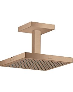 hansgrohe Axor Starck douche de tête 10929310 avec raccordement au plafond, 240x240mm, 1jet, or rouge brossé