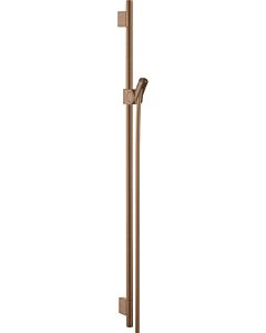 hansgrohe Axor Uno barre de douche 27989310 900mm, avec flexible de douche 1600mm, or rouge brossé