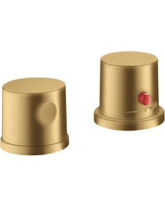 hansgrohe Axor Uno Finishing set 38480250 2-hole bath rim fitting, with thermostat, brushed gold optic