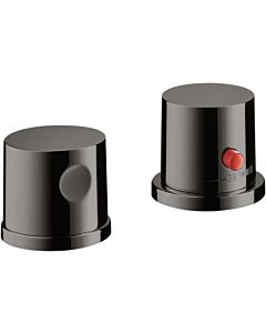 hansgrohe Axor Uno Finishing set 38480330 2-hole bath rim fitting, with thermostat, polished black chrome