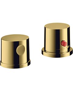 hansgrohe Axor Uno Finishing set 38480990 2-hole bath rim fitting, with thermostat, polished gold optic