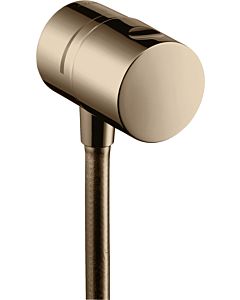 hansgrohe Fixfit vanne d&#39;arrêt 38882300 en saillie, or rouge poli