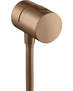 hansgrohe Fixfit vanne d&#39;arrêt 38882310 en saillie, or rouge brossé