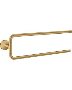 hansgrohe Axor porte-serviettes 42822250 490mm, à deux bras, pivotante , montage mural, optique or brossé