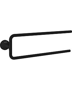 hansgrohe Axor Universal Circulaire porte-serviettes 42822670 490mm, deux bras, montage mural, noir mat