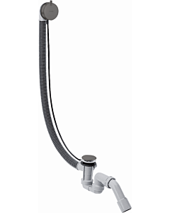 hansgrohe Flexaplus set complet 58318340 set de vidage et trop-plein, chrome noir brossé
