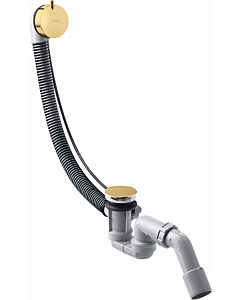 hansgrohe Flexaplus set complet 58316990 set de vidage et trop-plein, optique or poli