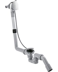 hansgrohe Exafill S complete set 58307000 chrome, bath filler, with waste / overflow set, for normal bath tub